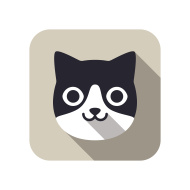 stock-illustration-48329532-cat-face-flat-icon-series